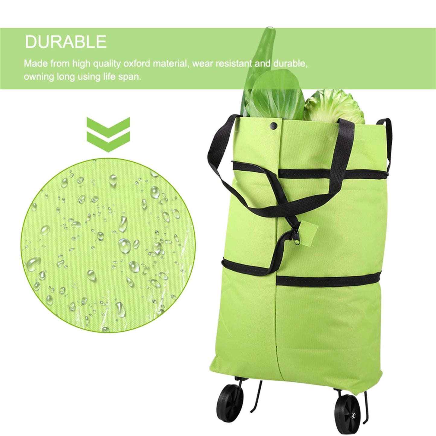 Foldable Shopping Cart with Wheels