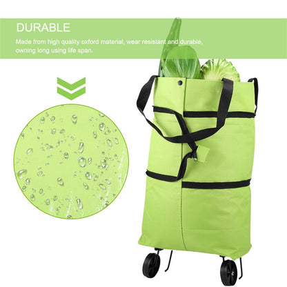 Foldable Shopping Cart with Wheels
