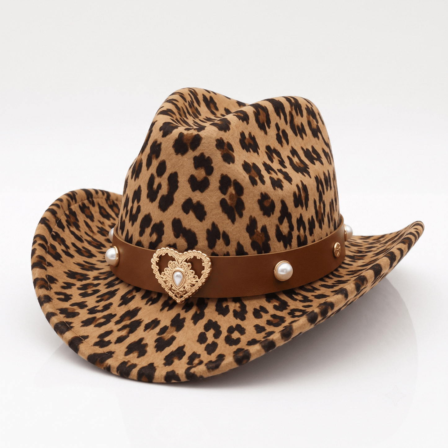 Leopard Print Western Cowboy Hat