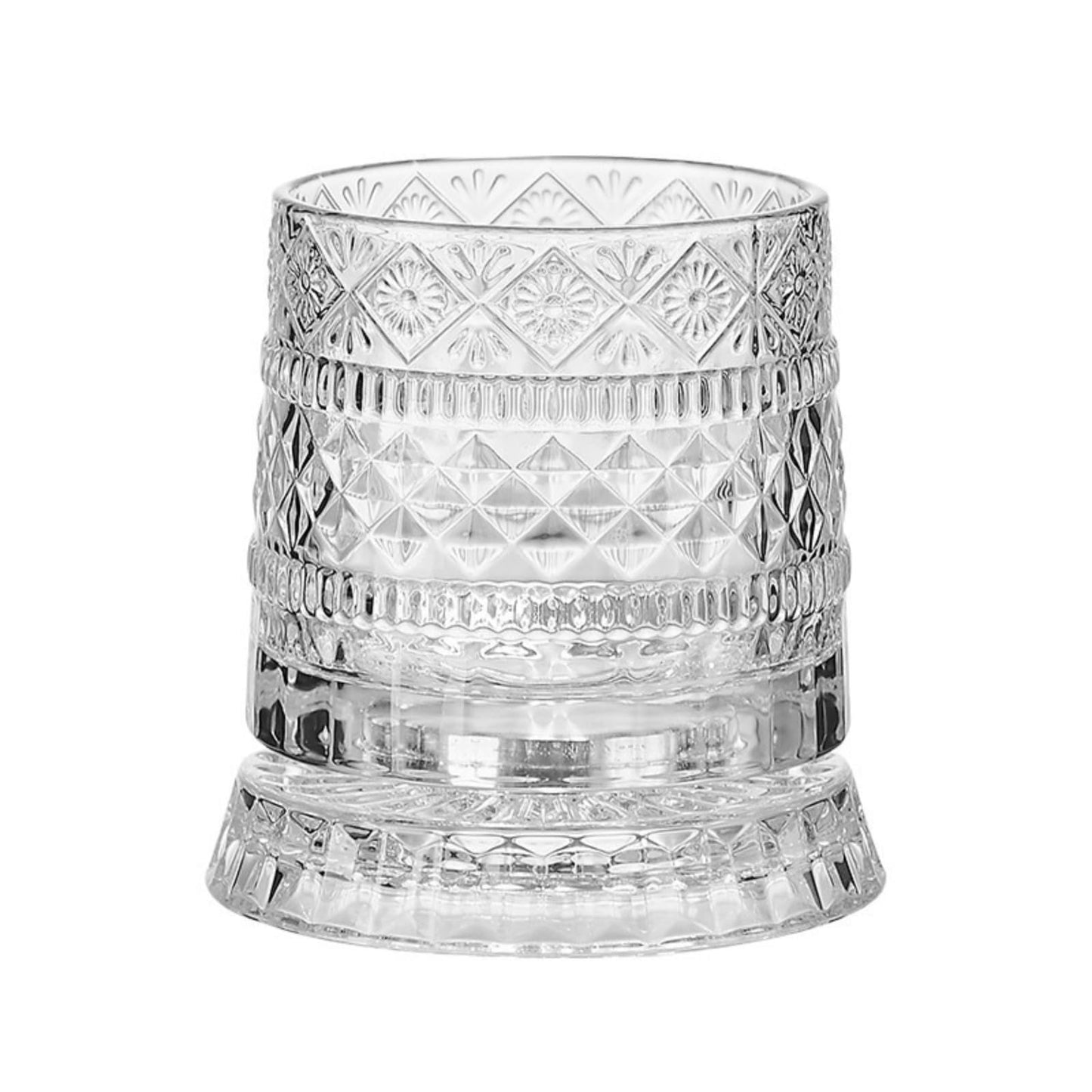 360° Spinning Whiskey Glass Set with Rotating Base