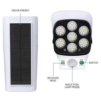 2-in-1 Solar Security Motion Sensor Light & Dummy Camera