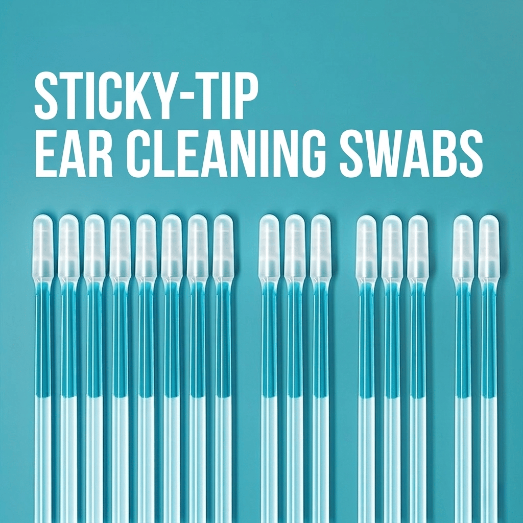 48-Piece Reusable Sticky-Tip Ear Cleaning Sticks