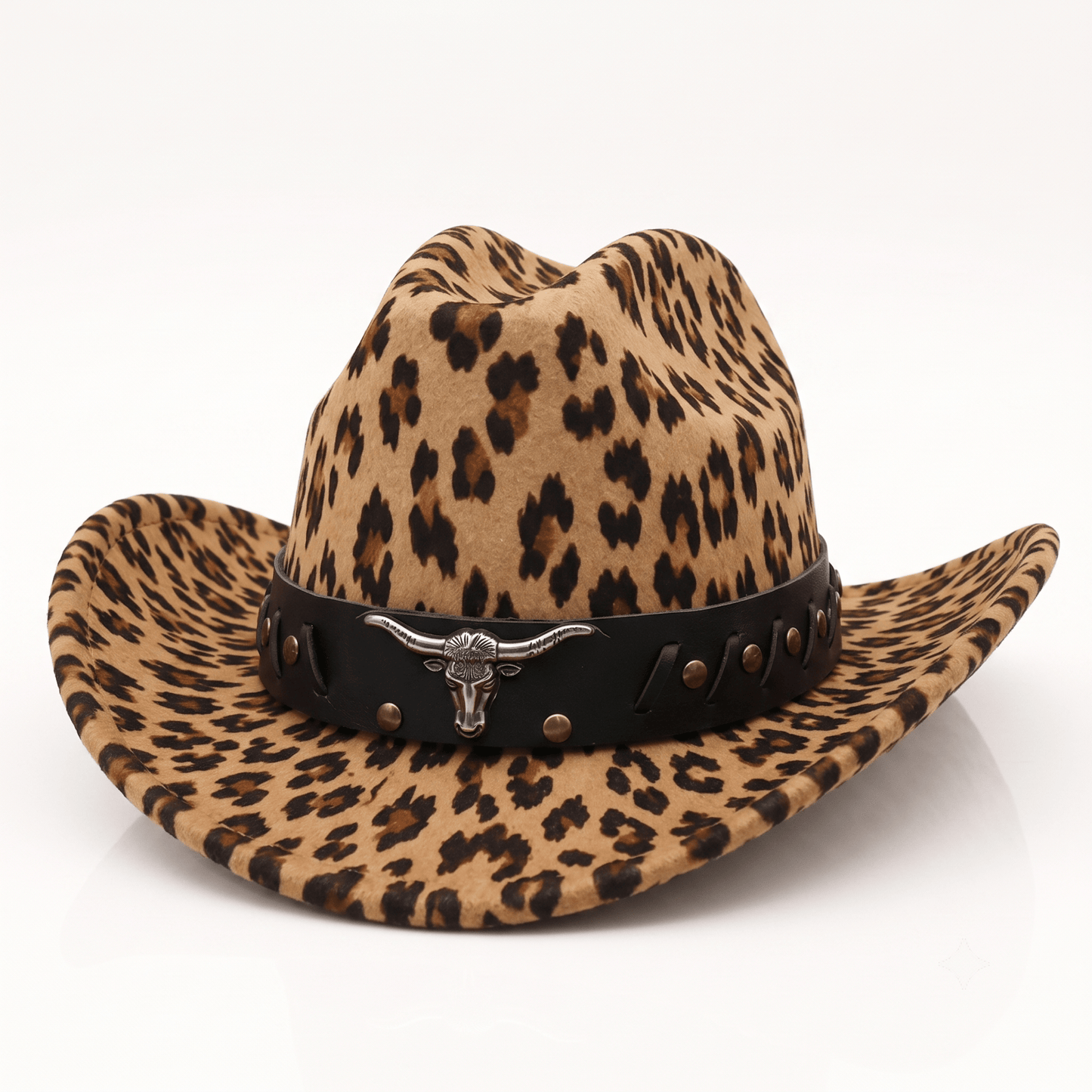 Leopard Print Western Cowboy Hat