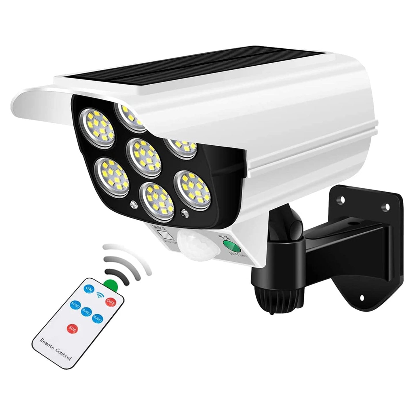 2-in-1 Solar Security Motion Sensor Light & Dummy Camera