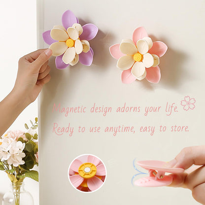 3D Sakura Magnetic Fridge Magnets & Bag Clips Set