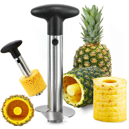 Premium Stainless Steel Pineapple Corer & Slicer Tool