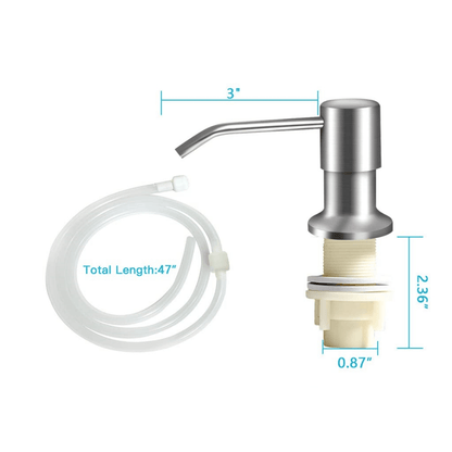 Built-in Sink Soap Dispenser with Extension Tube Kit