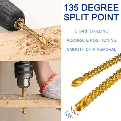 Bearing Steel Serrated Drill & Saw Bit Set