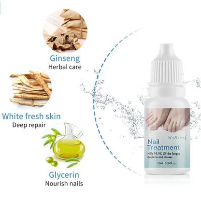 Nail Fungus Treatment Serum Toe Nail Fungus Removal Essence Anti Infection Paronychia Onychomycosis Hand Foot Nail Care Cream