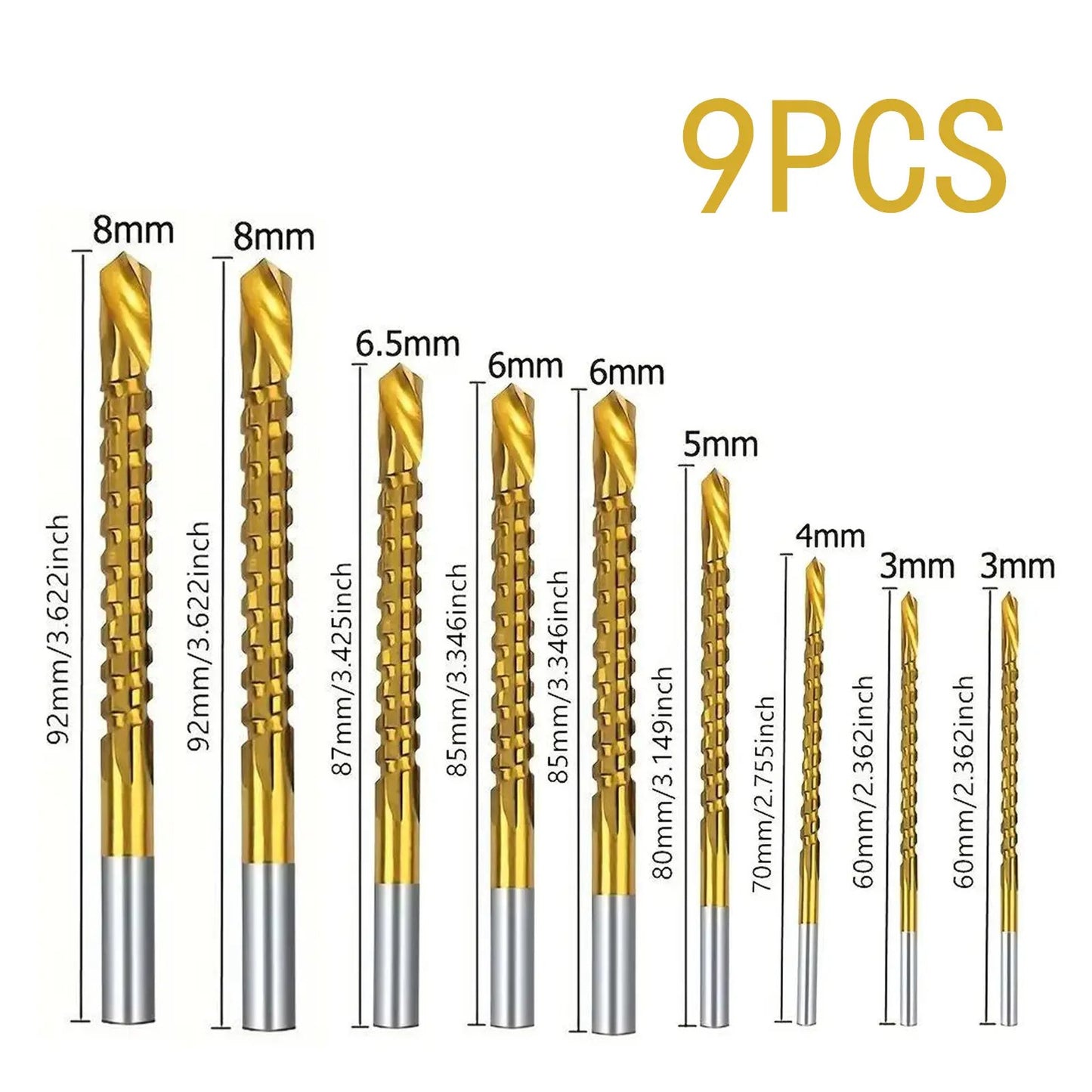 Bearing Steel Serrated Drill & Saw Bit Set