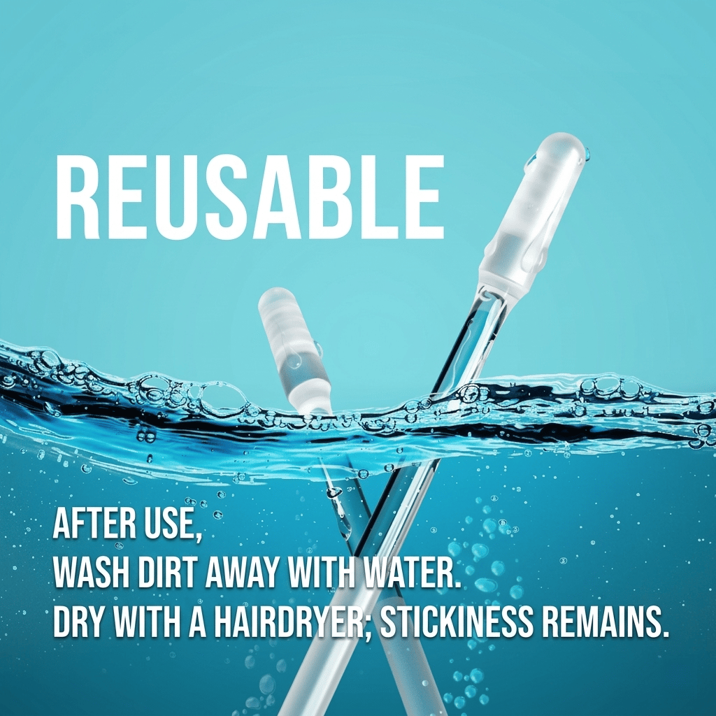 48-Piece Reusable Sticky-Tip Ear Cleaning Sticks