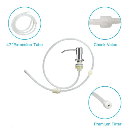Built-in Sink Soap Dispenser with Extension Tube Kit