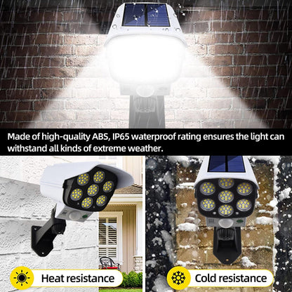 2-in-1 Solar Security Motion Sensor Light & Dummy Camera