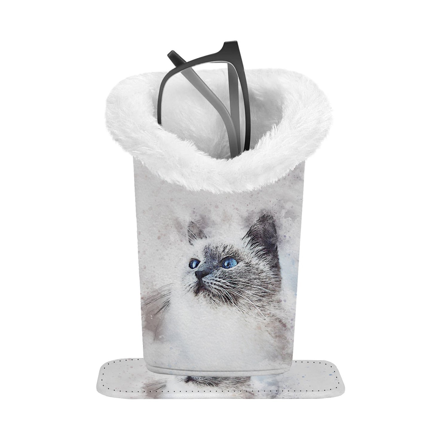 Magnetic Plush-Lined Eyeglasses Holder