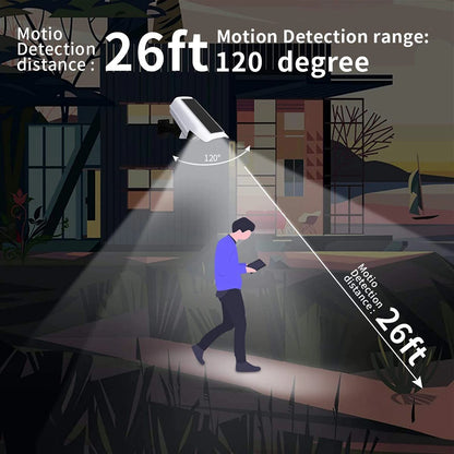 2-in-1 Solar Security Motion Sensor Light & Dummy Camera