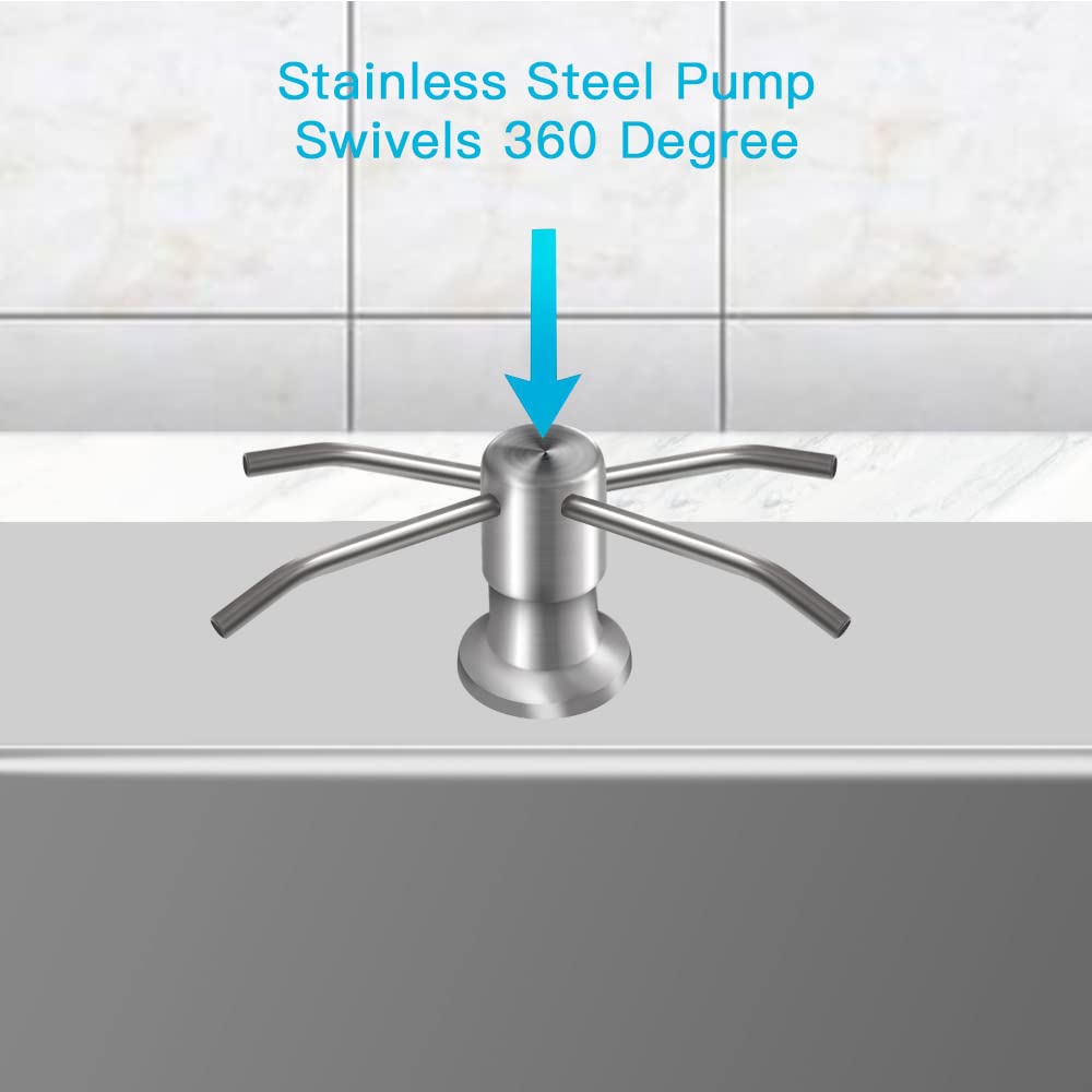 Built-in Sink Soap Dispenser with Extension Tube Kit