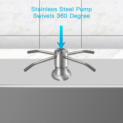 Built-in Sink Soap Dispenser with Extension Tube Kit